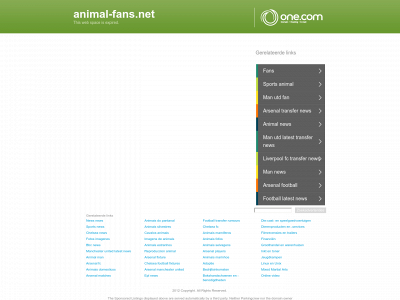 animal-fans.net snapshot