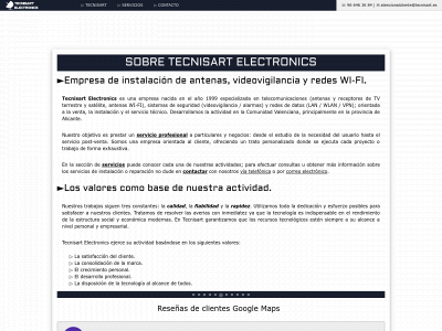 tecnisart.es snapshot