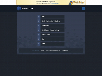 hunbiz.com snapshot