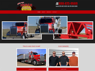hershtrucking.com snapshot