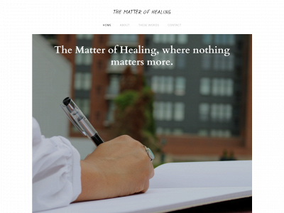 thematterofhealing.com snapshot