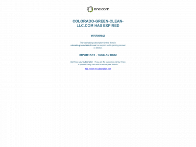 colorado-green-clean-llc.com snapshot