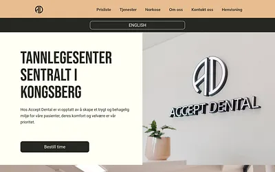 acceptdental.no snapshot
