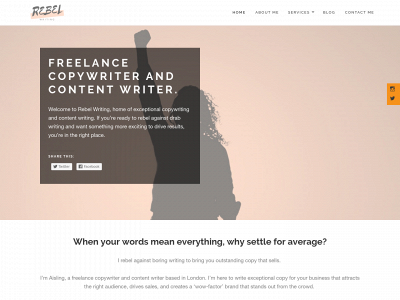 rebelwriting.co.uk snapshot