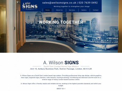 awilsonsigns.co.uk snapshot
