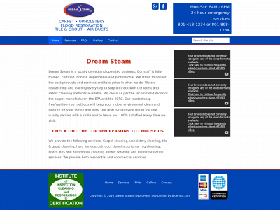 dreamsteamutah.com snapshot