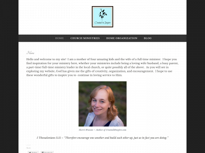 created2inspire.com snapshot