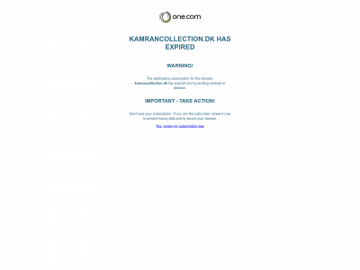 kamrancollection.dk snapshot