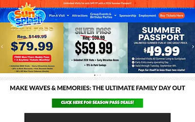 sunsplashwaterpark.com snapshot