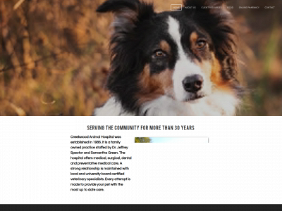 www.creekwoodanimalhospital.com snapshot