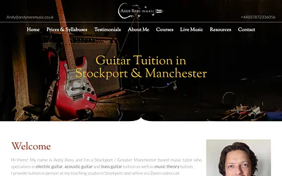 andyreesmusic.co.uk snapshot
