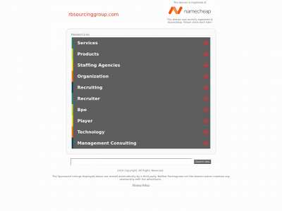 rbsourcinggroup.com snapshot
