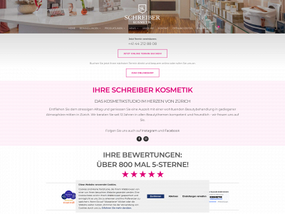 schreiberkosmetik.ch snapshot