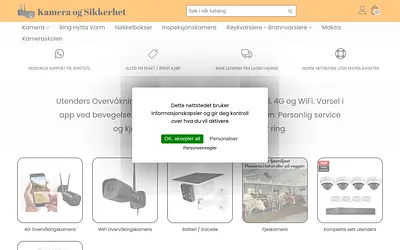 kameraogsikkerhet.no snapshot