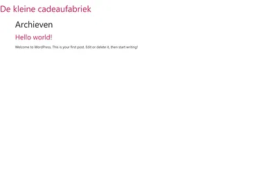 dekleinecadeaufabriek.nl snapshot