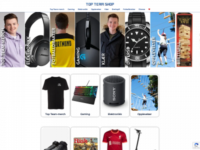 topteamshop.no snapshot