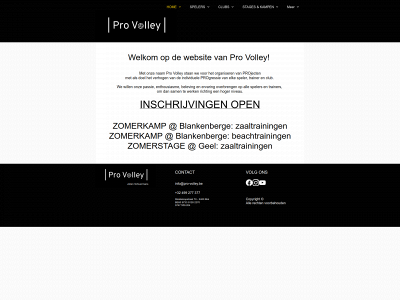 pro-volley.be snapshot