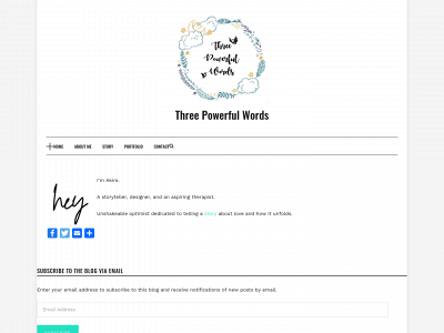 threepowerfulwords.com snapshot