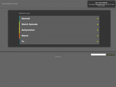 hannazee.com snapshot