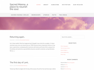 sacredmanna.com snapshot