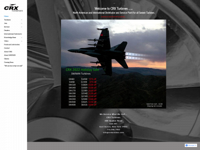 www.crxturbines.com snapshot
