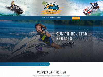 sunshinejetskirentals.com snapshot