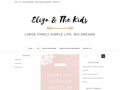 elizandthekids.com snapshot