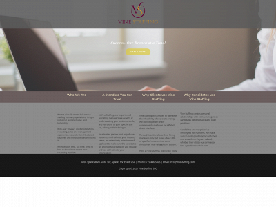 vinestaffing.com snapshot