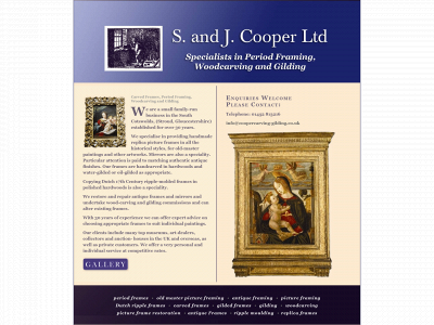 coopercarving-gilding.co.uk snapshot