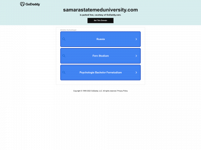 samarastatemeduniversity.com snapshot