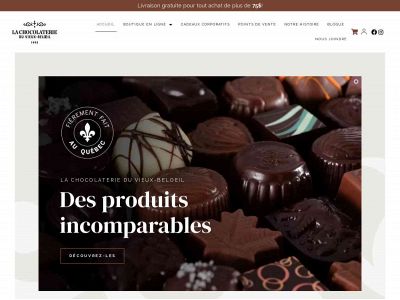 chocolaterie.ca snapshot