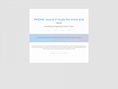 pndmcsound.com snapshot