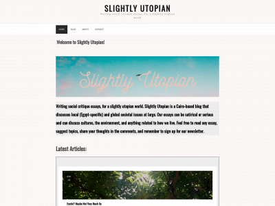 slightlyutopian.com snapshot
