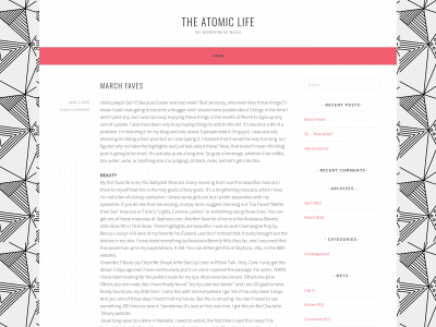 theatomiclife.com snapshot