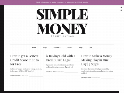 simplemoney101.com snapshot
