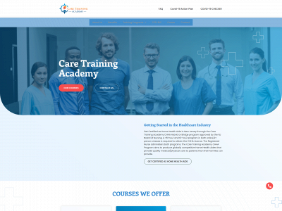 caretrainingacademy.com snapshot