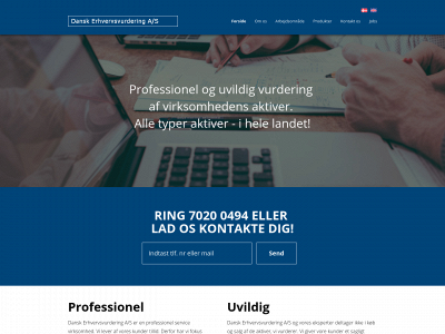 erhvervsvurdering.dk snapshot