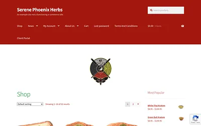 serenephoenixherbs.com snapshot