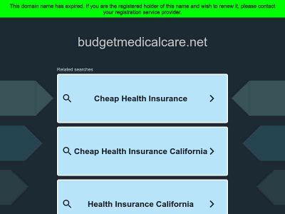 budgetmedicalcare.net snapshot