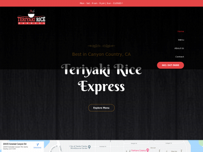 teriyakiriceexpress.com snapshot