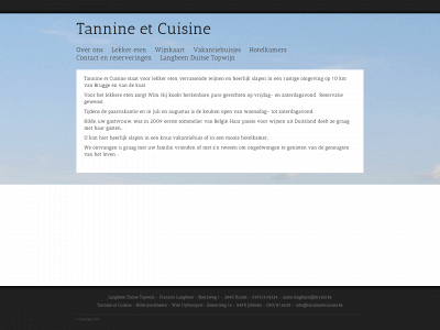 tannineetcuisine.be snapshot