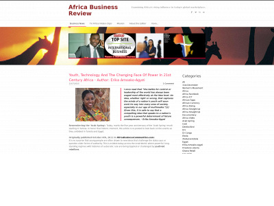 africabusinessreview.net snapshot