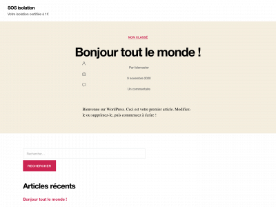 sosisolation.fr snapshot