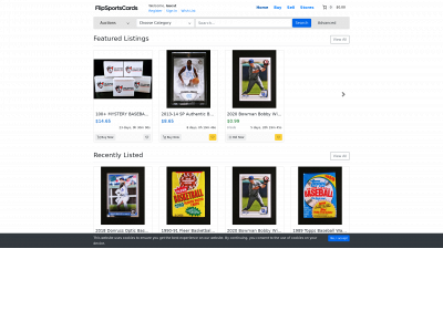 flipsportscards.com snapshot