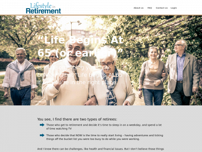 lifestyleinretirement.com snapshot