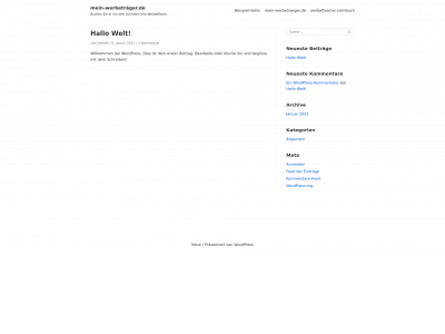 mein-werbetraeger.de snapshot