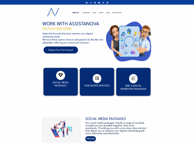assistanova.com snapshot