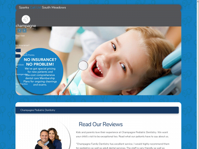 champagnepediatricdentistry.com snapshot