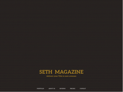 sethmagazine.com snapshot
