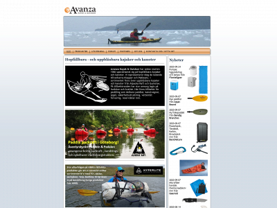 avanzakayak.com snapshot